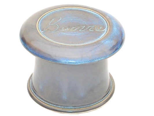 Blue Moon Beurre-French butter dish sometimes called a french butter keeper, french butter crock