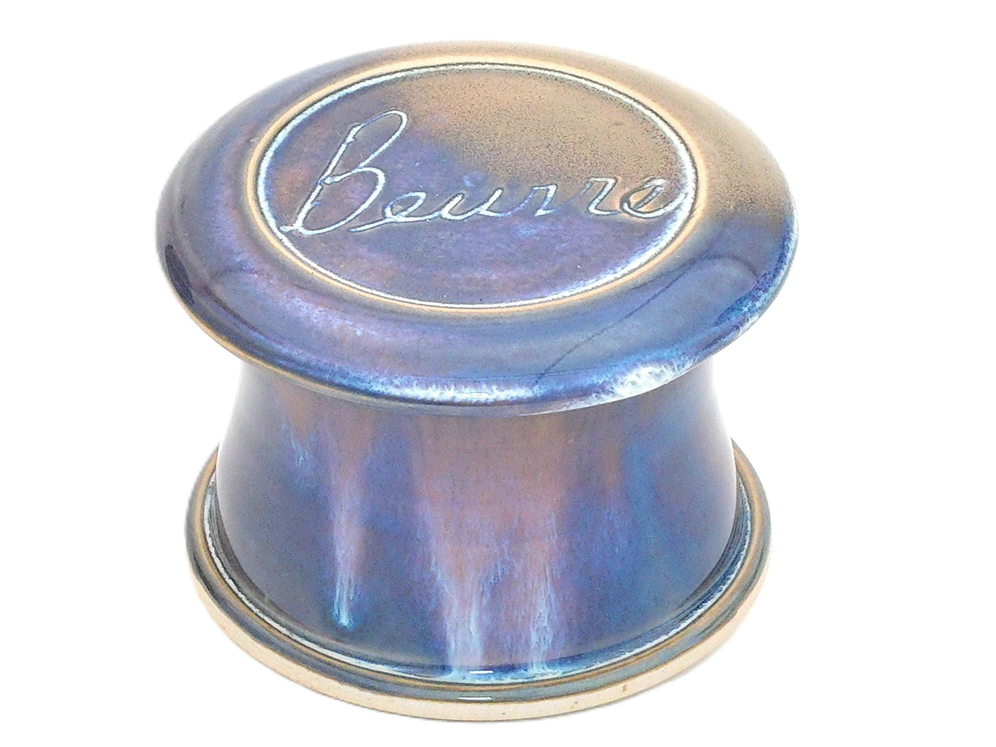 Moonlight Beurre--French butter dish sometimes called a french butter keeper, french butter crock