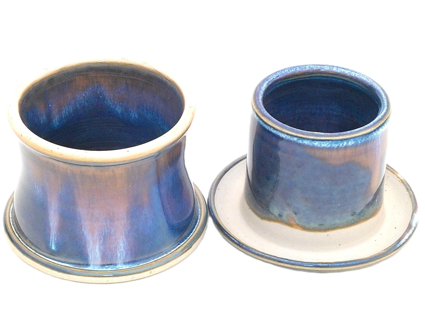 Moonlight Beurre--French butter dish sometimes called a french butter keeper, french butter crock