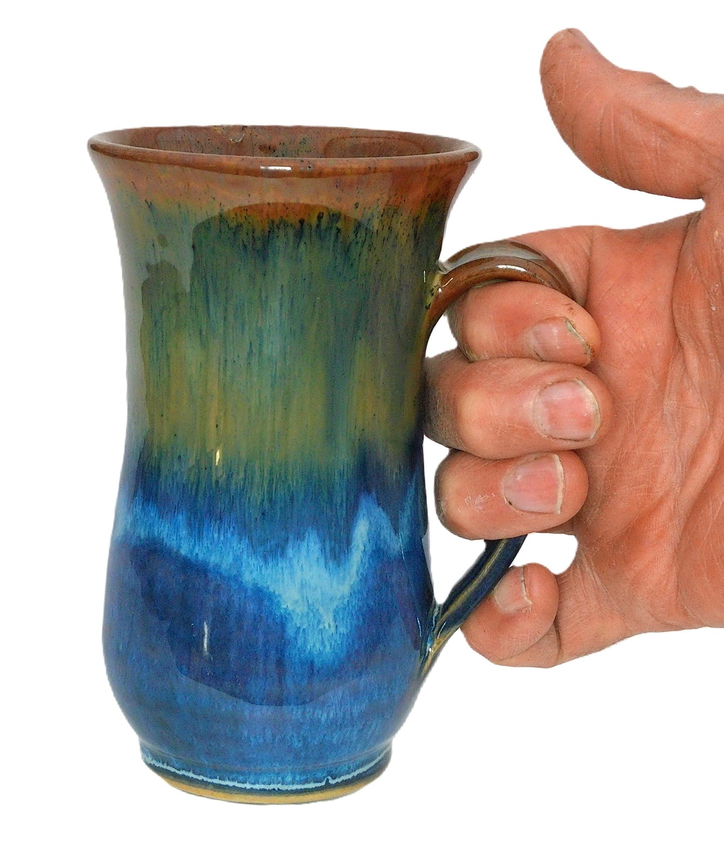 Tall cup Blue Moon glaze